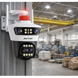 Camera de supraveghere WiFi Jortan 7AL dubla 12MP Full HD exterior sau interior senzor de miscare vedere de noapte