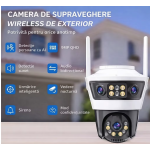 Camera de supraveghere WiFi Jortan 6 de 9MP tip (3+3+3) Full HD exterior sau interior senzor de miscare