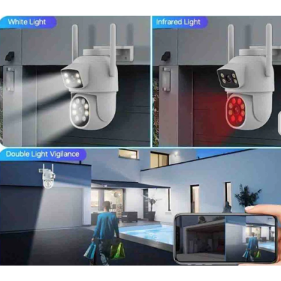 Camera de supraveghere JORTAN 9697QJ cu 2 camere 6MP Wireless PTZ IP Color Night Vision