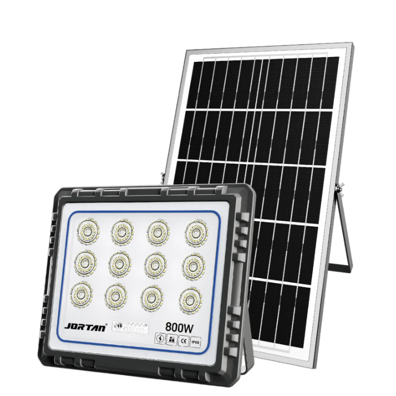 Proiector solar JORTAN 800W de 30000MA cu 12 casete Carcasa din aluminiu