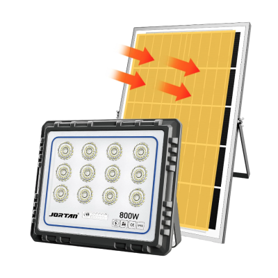 Proiector solar JORTAN 800W de 30000MA cu 12 casete Carcasa din aluminiu
