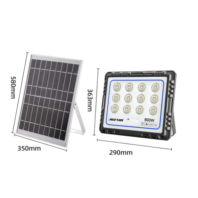 Proiector solar JORTAN 800W de 30000MA cu 12 casete Carcasa din aluminiu