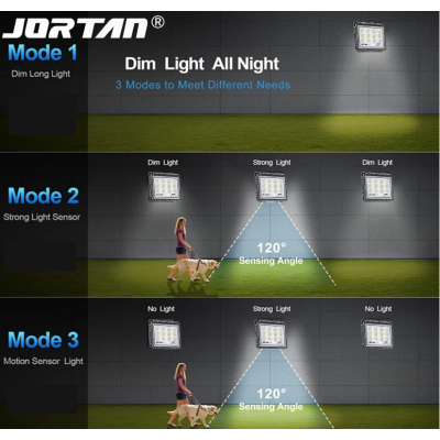 Proiector solar JORTAN 800W de 30000MA cu 12 casete Carcasa din aluminiu