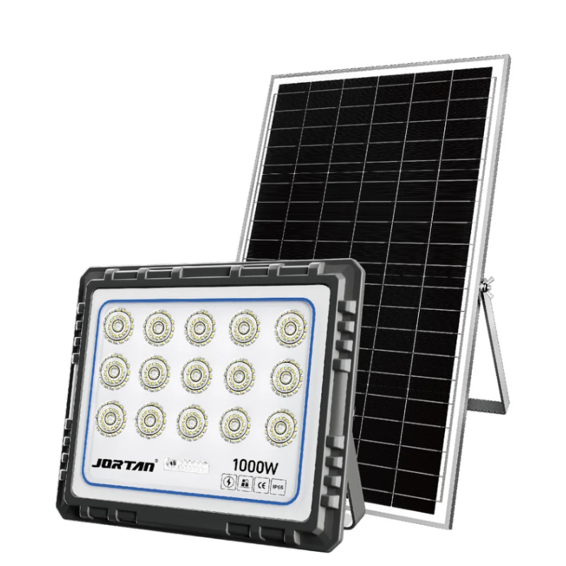Proiector solar JORTAN 1000W de 40000MA cu 15 casete Carcasa din aluminiu