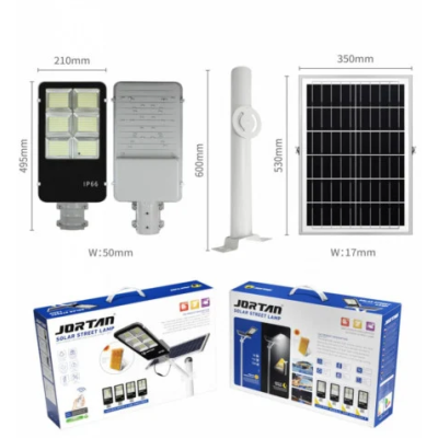 Lampa solara stradala 400W cu panou solar separat de 36000MA JORTAN
