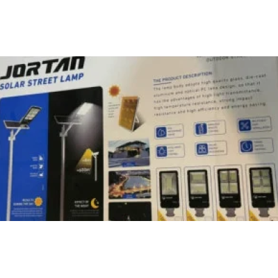 Lampa solara stradala 400W cu panou solar separat de 36000MA JORTAN