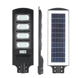 Lampa solara stradala LED de 200W IP65 6000k cu senzor si telecomanda 4 CASETE