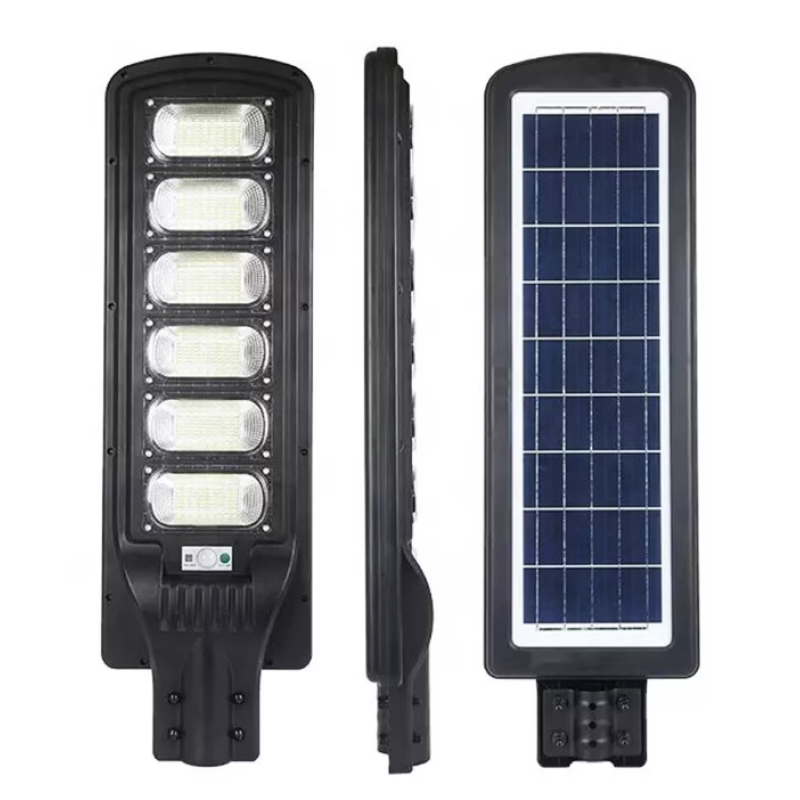 Lampa solara stradala LED JORTAN de 300W IP65 6000k cu senzor si telecomanda 6 CASETE