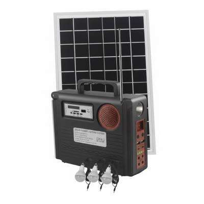 Ki solar cu 3 becuri putere 25W Jortan JT QT T06 cu radio