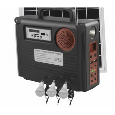 Ki solar cu 3 becuri putere 25W Jortan JT QT T06 cu radio