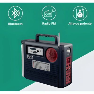 Ki solar cu 3 becuri putere 25W Jortan JT QT T06 cu radio