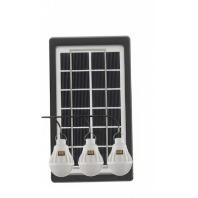 Kit lampa solara cu 3 becuri putere 20W Jortan T08 cu radio