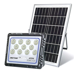 Proiector solar JORTAN 600W de 25000MA cu 12 casete Carcasa din aluminiu