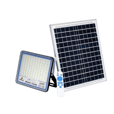 Proiector cu panou solar putere 400W de 24000MA carcasa aluminiu