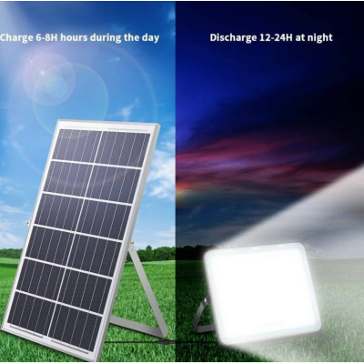 Proiector cu panou solar putere 600W de 30000MA carcasa aluminiu