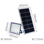 Proiector cu panou solar putere 800W de 40000MA carcasa aluminiu