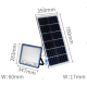 Proiector cu panou solar putere 800W de 40000MA carcasa aluminiu