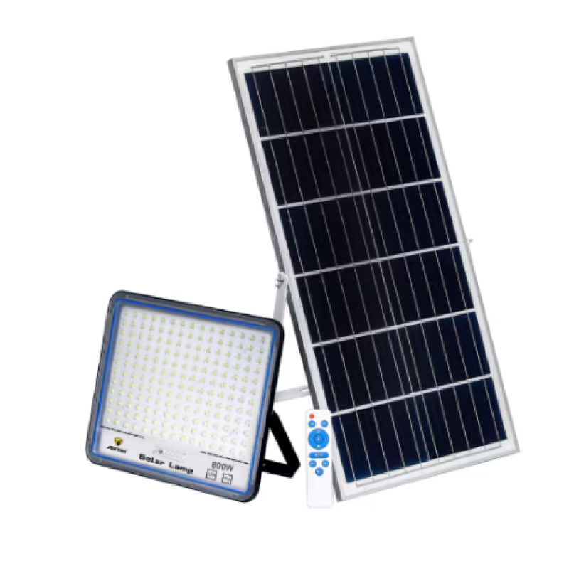 Proiector cu panou solar JORTAN putere 800W de 40000MA carcasa aluminiu