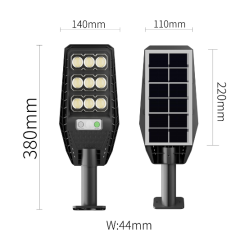 Lampa solara cu telecomanda Jortan 300W COB de 1500MA cu 9 casete