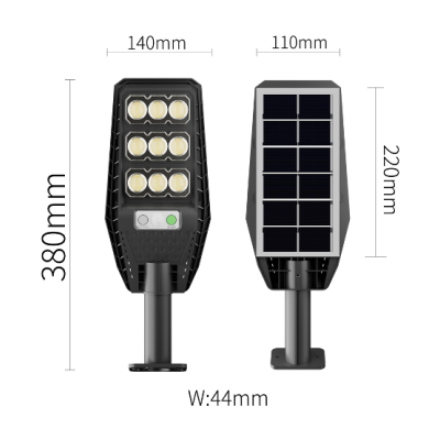 Lampa solara cu telecomanda Jortan 300W COB de 1500MA cu 9 casete
