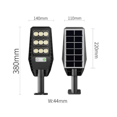 Lampa solara cu telecomanda Jortan 300W COB de 1500MA cu 9 casete