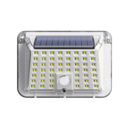 Lampa solara de perete 90 LED SMD senzor de miscare IP65 1200mAh lumina alb rece