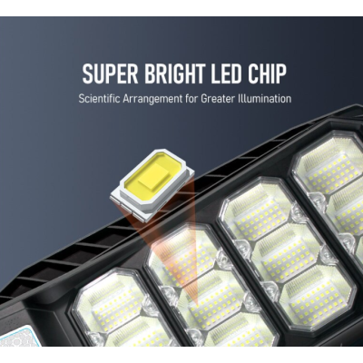 Lampa Solara Stradala 500W cu 15 casete si baterie de 24000MA