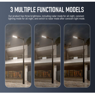 Lampa Solara Stradala 500W cu 15 casete si baterie de 24000MA