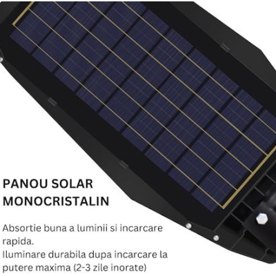 Lampa Solara Stradala 500W cu 15 casete si baterie de 24000MA