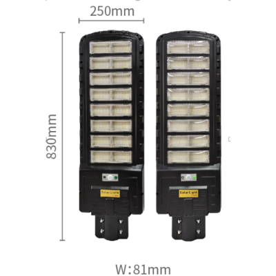 Lampa Solara Stradala LED 800W Senzor de lumina si miscare telecomanda baterie 12000MA