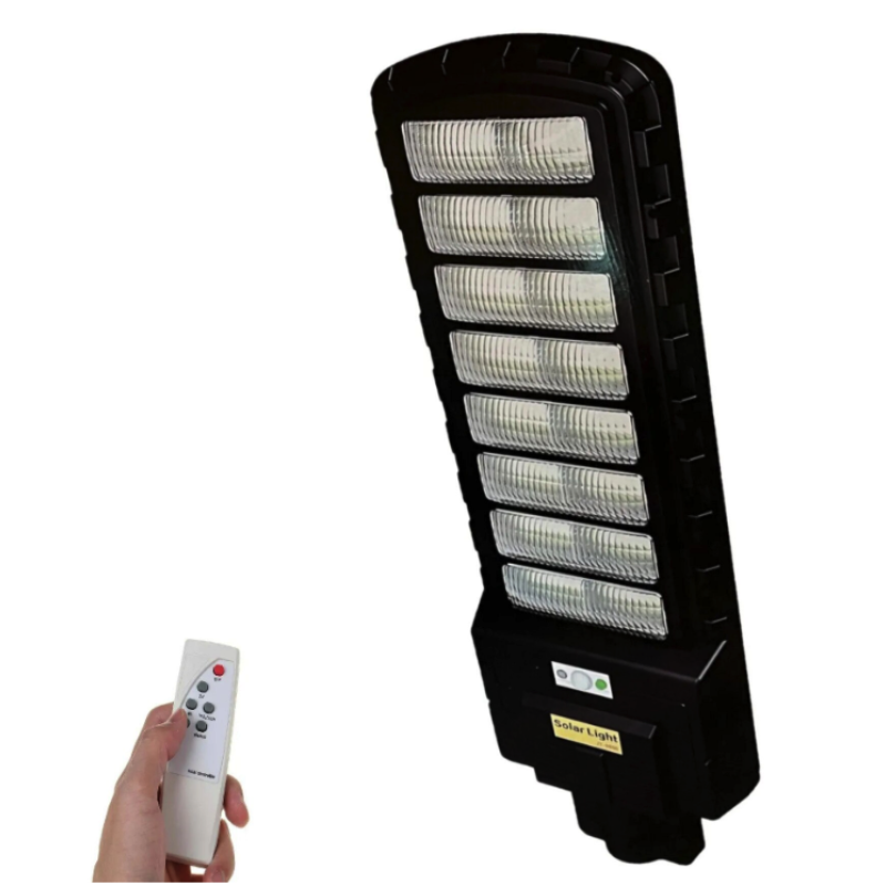 Lampa Solara Stradala JORTAN LED 800W Senzor de lumina si miscare telecomanda baterie 12000MA