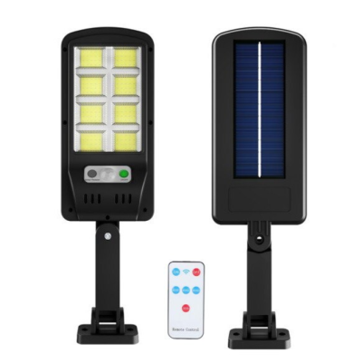 Mini proiector solar de exterior 8 casete JORTAN 6500K COB IP66 Negru