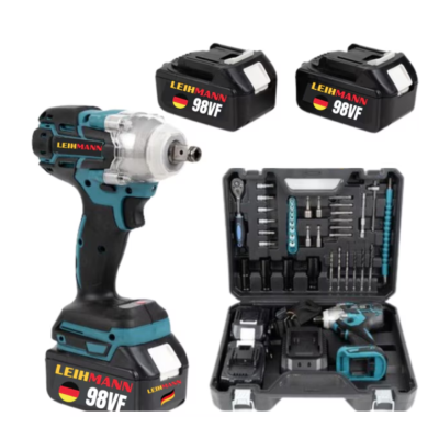 Trusa Pistol de impact si insurubat 48V cu 2 acumulatori si 40 accesori LEIHMANN