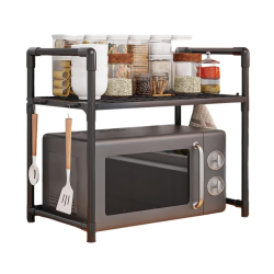 Etajera pentru cuptor cu microunde organizator din plastic durabil 48x26x49