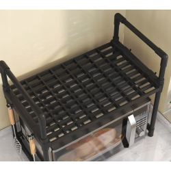 Etajera pentru cuptor cu microunde organizator din plastic durabil 48x26x49