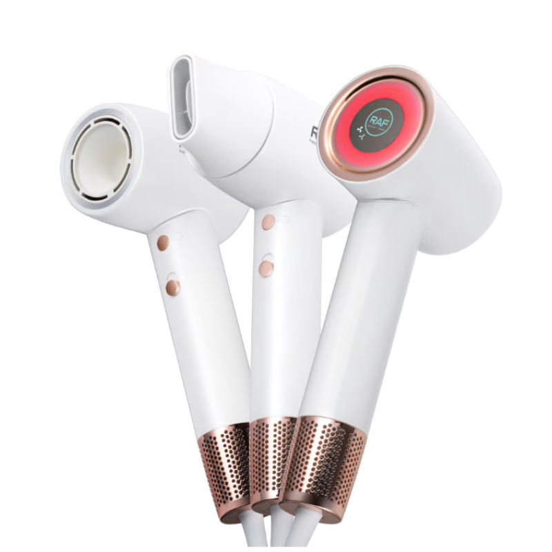 Uscator de par RAF R423 putere 1600W Alb AURIU 3 niveluri de temperatura display LED