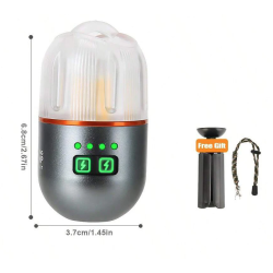 Mini lanterna LED YM B81 portabila cu trepied si incarcare USB lumina reglabila