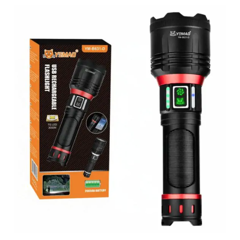 Lanterna tactica YM B631 D de 2500LM baterie 26650 (5000 mAh)