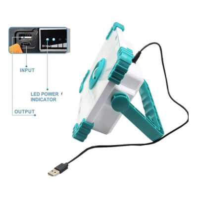 Proiector solar COBA CB F188 cu 188 LED putere 100 W alb/albastru 5 casete