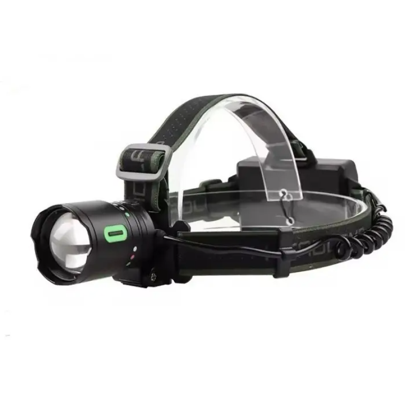 Lanterna frontala LED reincarcabila COBA CB 8117 3 cu trei acumulatori LED COB lateral si power bank