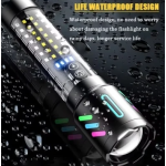 Lanterna Profesionala LED CB 519B cu incarcare type C de 20cm pentru drumetii 500m