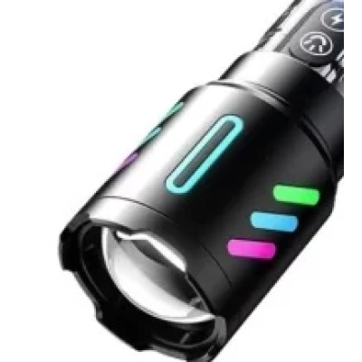 Lanterna Profesionala LED CB 519B cu incarcare type C de 20cm pentru drumetii 500m