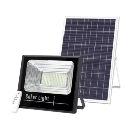 Proiector LED Jortan cu panou solar si telecomanda 1200W NEGRU
