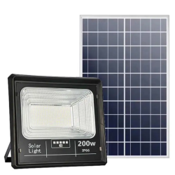 Proiector Solar Jortan 200W IP66 cu Indicator batarie si telecomanda 6500k