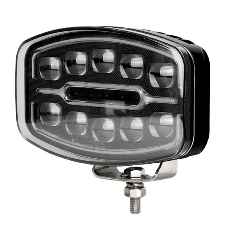 Proiector led auto de 9 inch Off Road utilaje camion alb galben 12V/24V