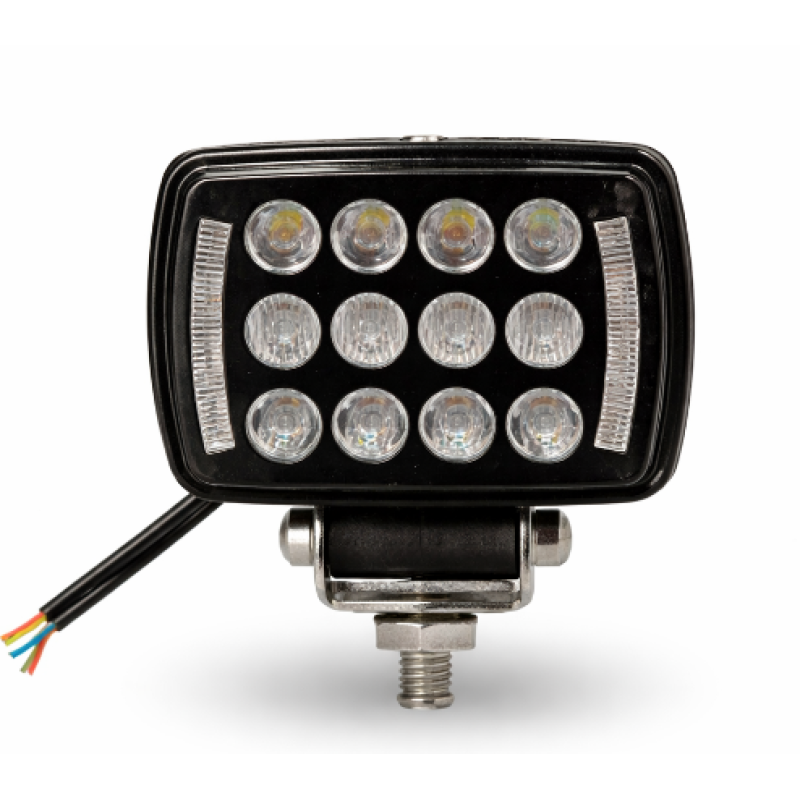Proiector LED Off Road Alb + Galben mod flash constant si flow 12V/24V de 5inch