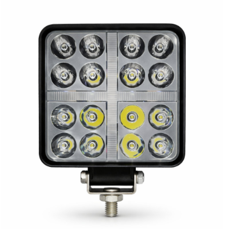 Proiector LED auto compact 48W alb galben flash 4X4 LED 12/24V