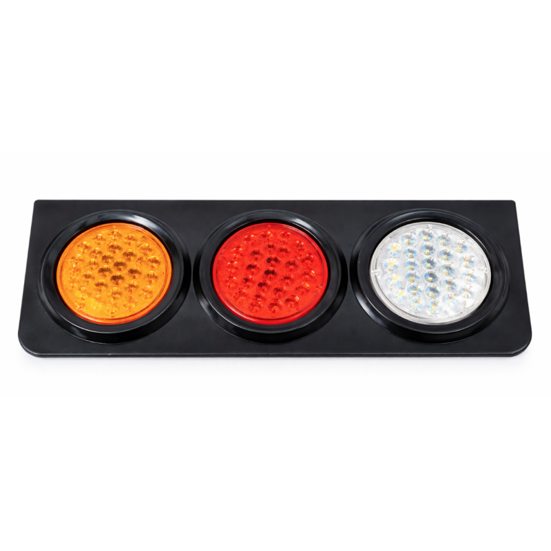 Lampa led pentru remorca camion utilaj 12v/24v dreptunghiulara 3 culori
