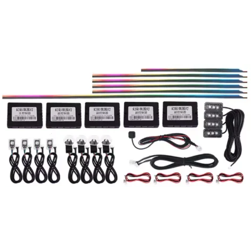 Kit Lumini Ambientale Auto Acrilic 18 in 1 RGB APP Control