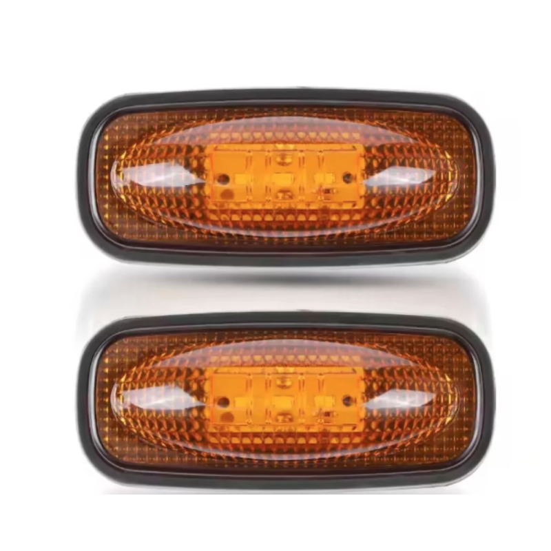 Set 2 Lampi Led de gabarit 12v 24v lumina portocalie ovale
